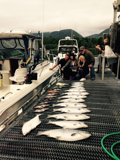 Lots of salmon fishing with Ucluelet Charters